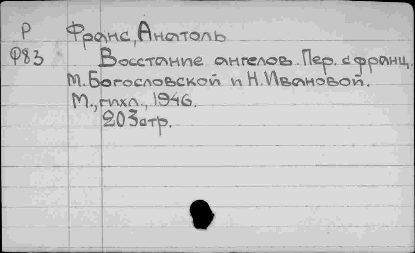 ﻿P	^pC	^С.^НСЙОЛЬ
		Ьсестоние онгеловэ. Пер. я «^рлнуц а го ело fee КО \л ta H V\fe«?\HOfeoiÂ.
	№. Нлхл.	.	
				* ’ j	âOSûTp.	 .	.